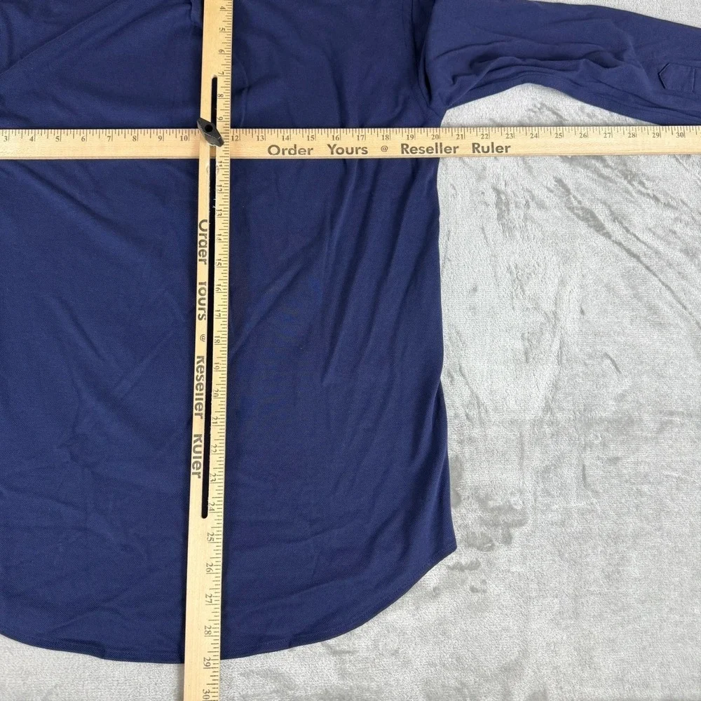 Polo Ralph Lauren Knit Oxford Button-Down Shirt Mens Medium Navy Blue New NWT